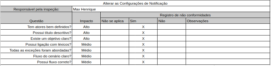 Alterar Configurações